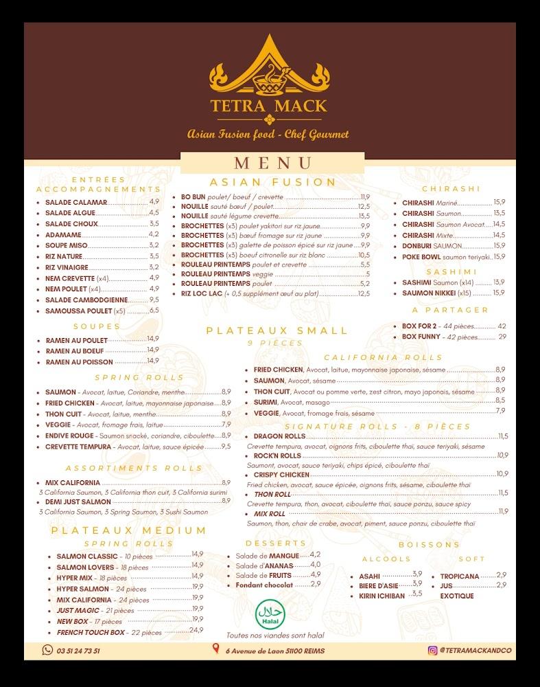 TETRA MACK & CO - Menu Image 1