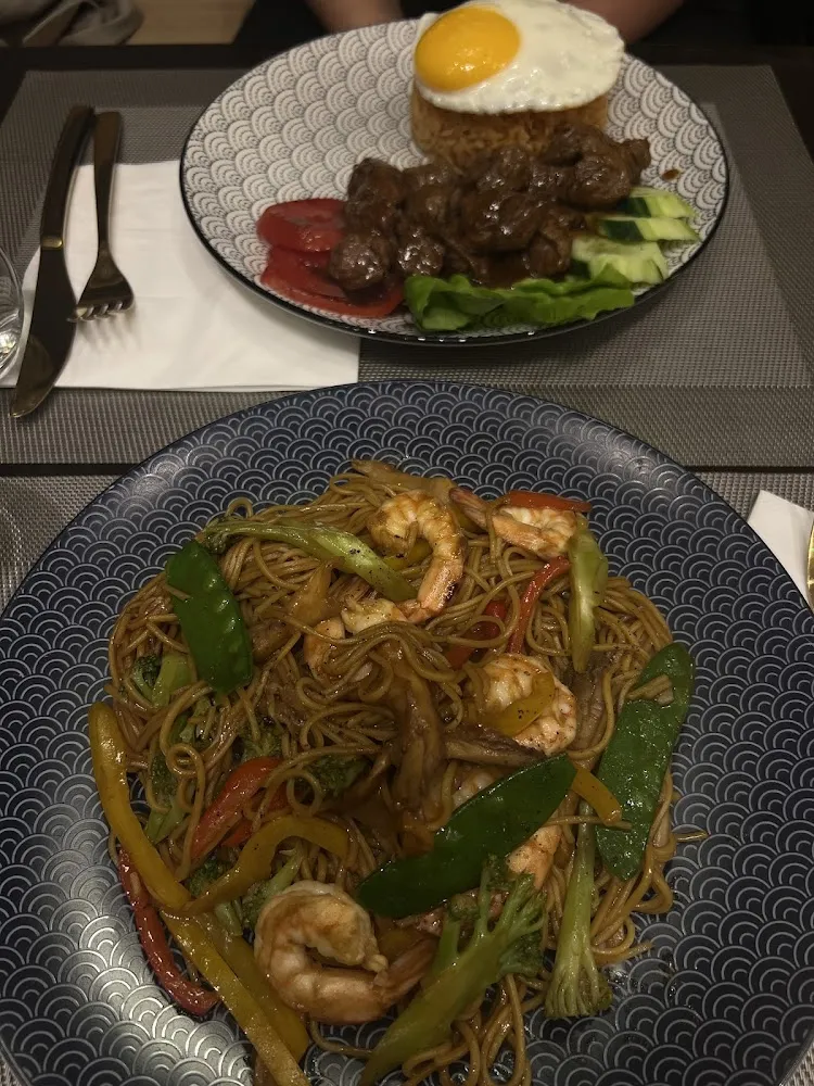 Nouilles Sautées Aux Crevettes